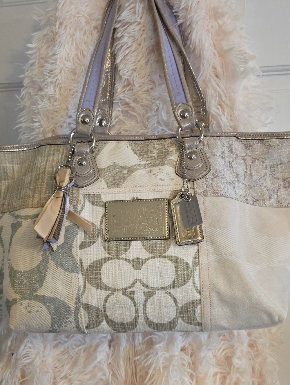 Coach Metallic Poppy Rocker Bag